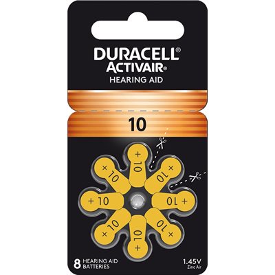 Duracell Activeair® Hearing Aid Batteries - Size 10 - 80 Batteries