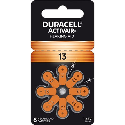 Duracell Activeair® Hearing Aid Batteries - Size 13 - 80 Batteries