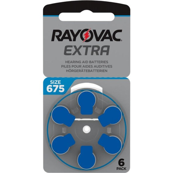 Rayovac Extra Hearing Aid Batteries - Size 675 - 60 Batteries