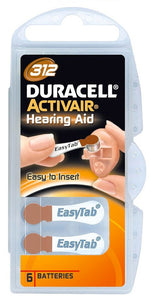 Duracell Activeair® Hearing Aid Batteries - Size 312 - 80 Batteries