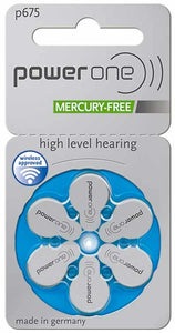 Power One Hearing Aid Batteries - Size 675 (p675) - 60 Batteries