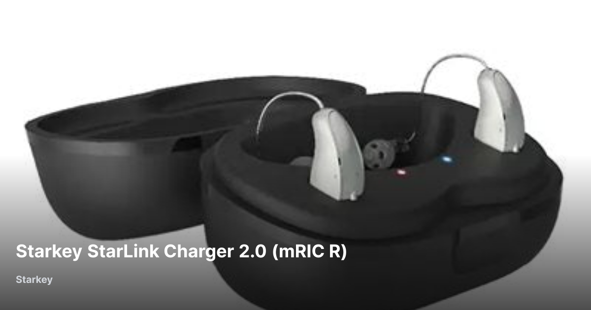 Starkey StarLink Charger 2.0 (mRIC R) | HearingTracker Shop